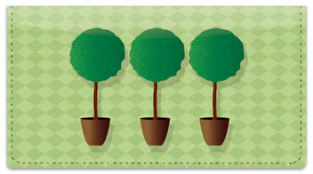 Topiary Checkbook Cover