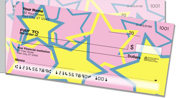 Multi-Colored Stars Side Tear Checks