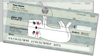 Scribble Cat Side Tear Checks