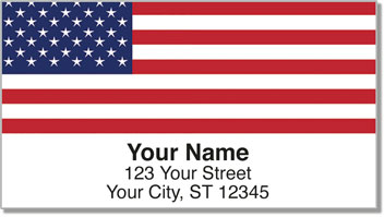 US Flag Address Labels