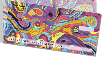 Psychedelic Swirl Side Tear Checks