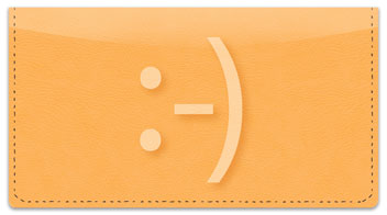 Text Me a Smile Checkbook Cover
