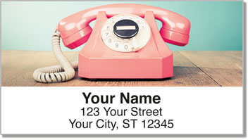 Vintage Phone Address Labels