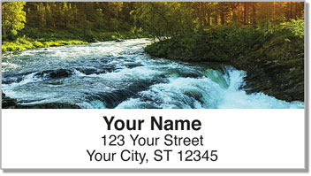 Rushing Rapids Address Labels