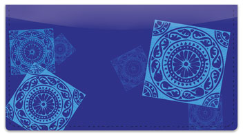 Tantalizing Tile Checkbook Cover
