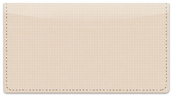 Tan Cross-Hatch Checkbook Cover