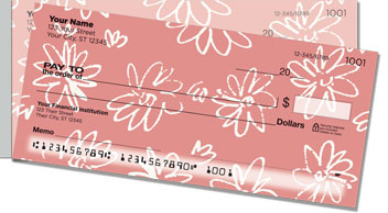 Girly Flower Side Tear Checks