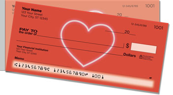 Glowing Heart Side Tear Checks