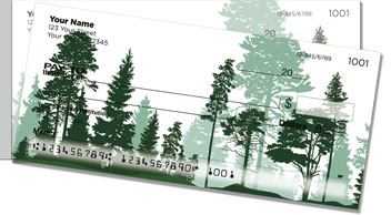 Tree Silhouette Side Tear Checks
