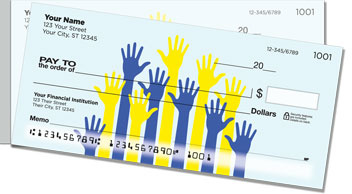 Down Syndrome Awareness Side Tear Checks