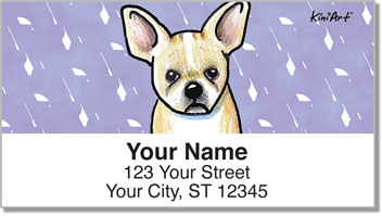 French Bulldog Address Labels