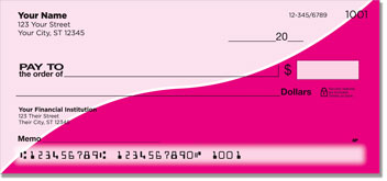 Pink Graceful Line Checks