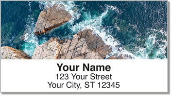 Rocky Coastline Address Labels