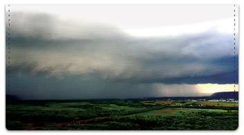 Summer Storm Checkbook Cover