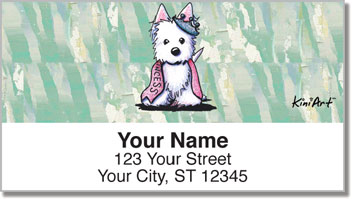 Westie  Princess Address Labels
