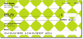Lime Green Bead Checks
