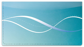 Studies in Blue Checkbook Cover