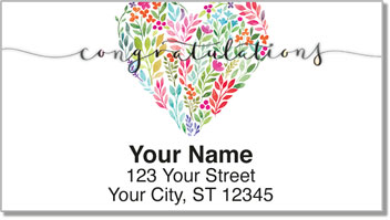 Congratulations Address Labels
