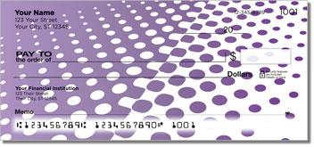 Purple Halftone Checks