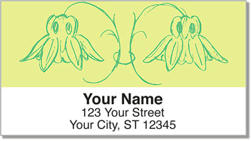 Double Blossom Address Labels