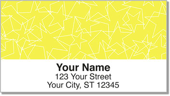 Star Pattern Address Labels