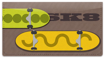 Skateboarding Checkbook Cover