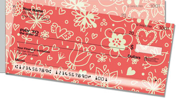Floral Sketch Side Tear Checks