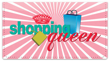 Shopping Queen Checkbook Cover