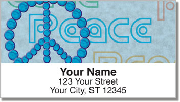Peace Sign Address Labels