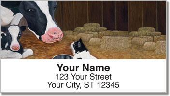 Contemplating Cats 3 Address Labels