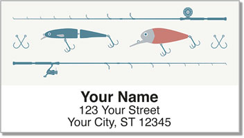 Fishing Lure Address Labels