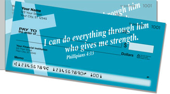 Words of Faith Side Tear Checks