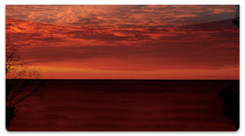 Scenic Sundown Checkbook Cover