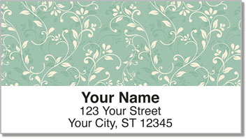 Green Vine Address Labels