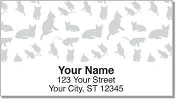 Cat Wallpaper Address Labels