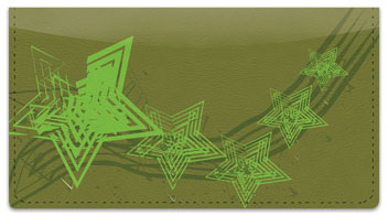 Retro Star Checkbook Cover