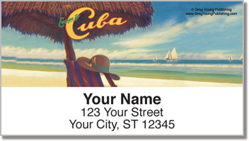Cuba Art Address Labels