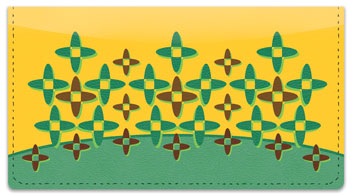 Retro Panel Checkbook Cover