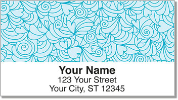 Ornate Heart Address Labels