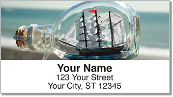 Ship in a Bottle Address Labels