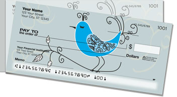 Whimsical Bird Side Tear Checks