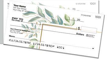 Eucalyptus Print Side Tear Checks
