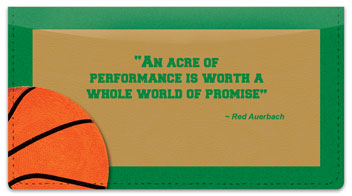 Red Auerbach Checkbook Cover