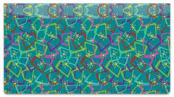 Random Retro Patterns Checkbook Cover