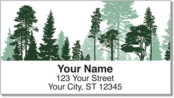 Tree Silhouette Address Labels