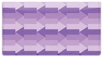 Purple Arrow Checkbook Cover