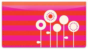 Mod Bouquet Checkbook Cover