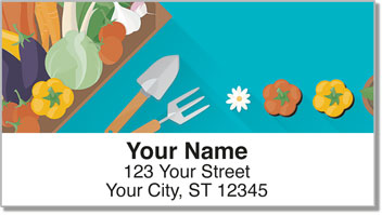 Tools of Gardening Address Labels