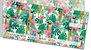 Hawaiian Print Side Tear Checks