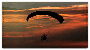 Powered Parachute Checkbook Cover